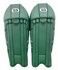 SS PROF WICKET KEEPING LEG GUARD D/GRN.