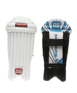 SS STUMPER WICKET KEEPING LEG GUARD WHITE.