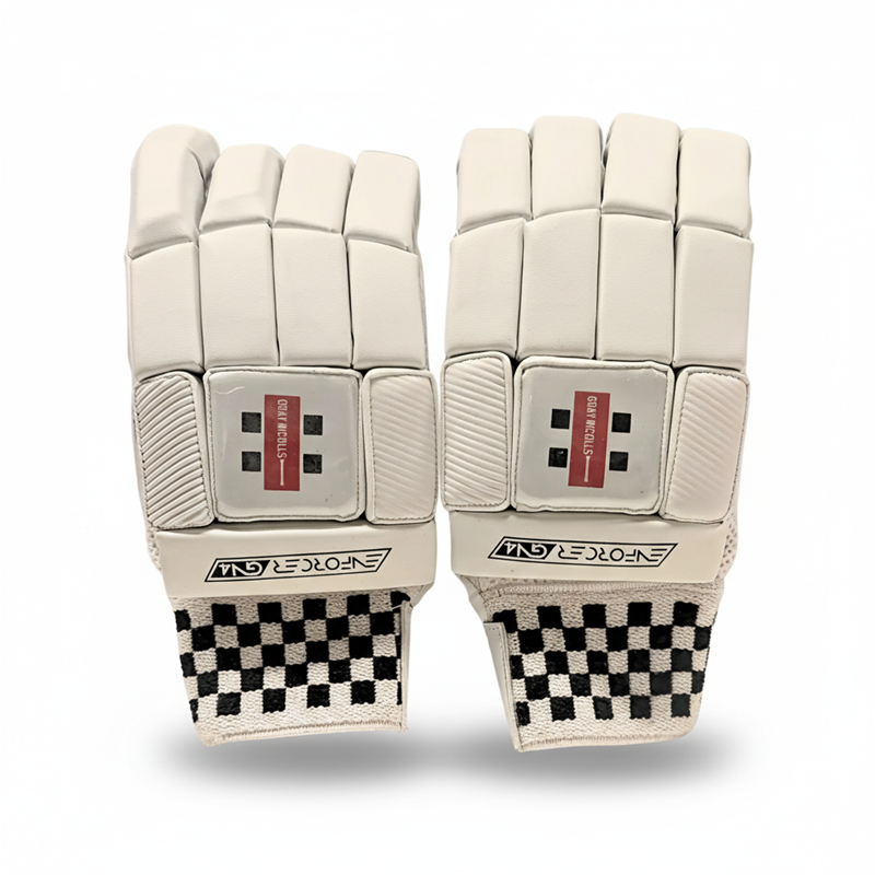 Gray Nicolls 4 Batting Gloves ENFORCER-White.