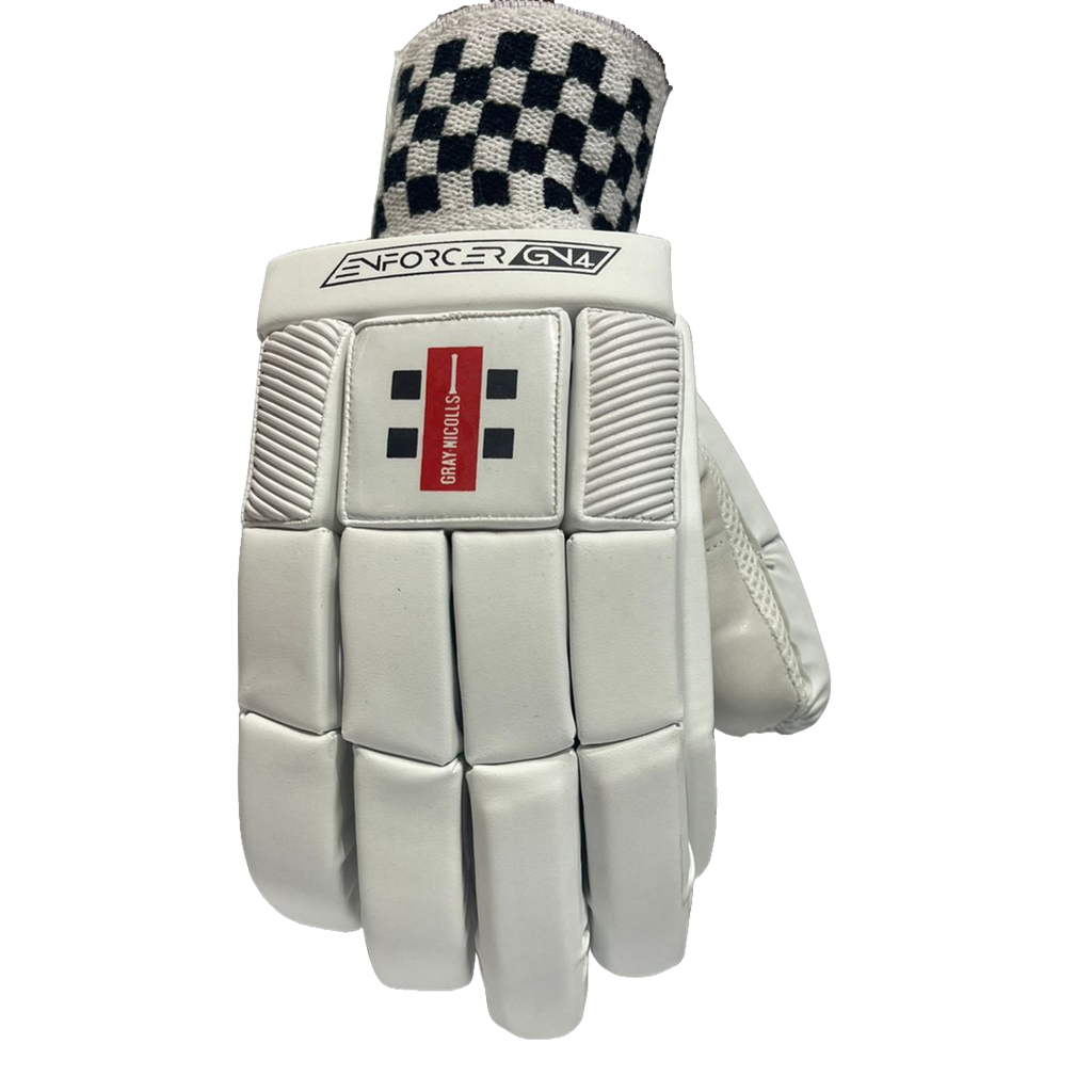 Gray Nicolls 4 Batting Gloves ENFORCER-White. - Image 5
