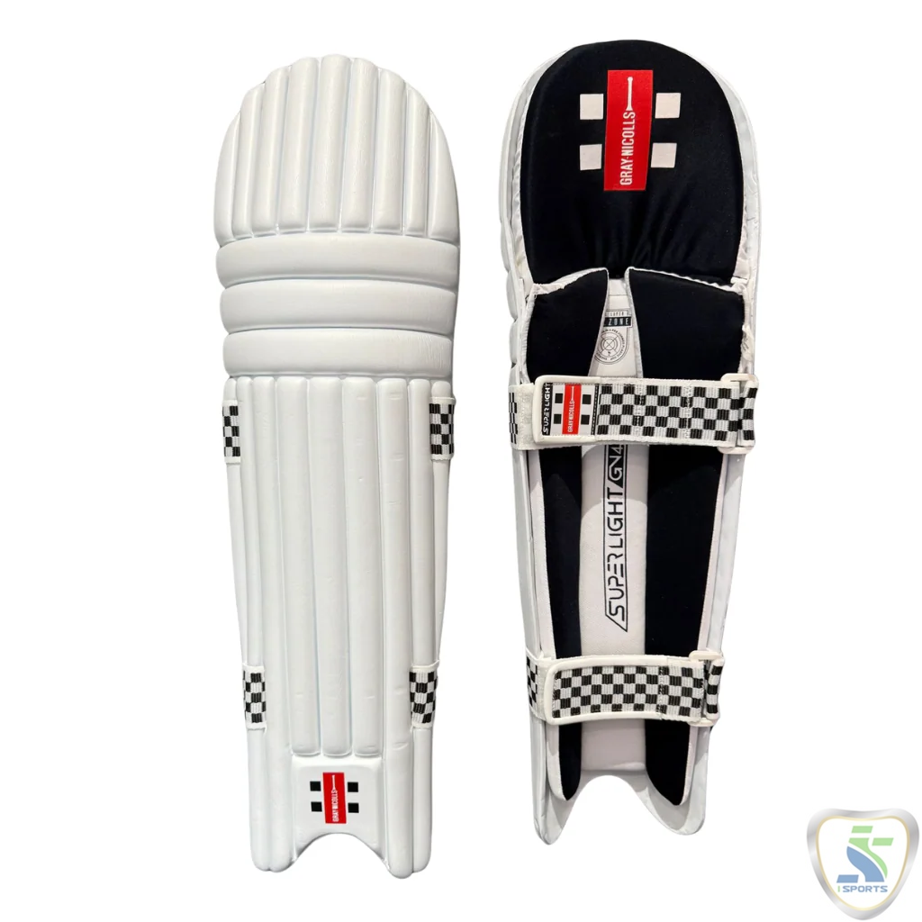 GRAY NICOLLS BATTING LEG GUARD SUPERLIGHT WHITE. - Image 2