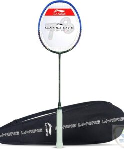Li-Ning Wind Lite 800 Carbon Fibre Strung Badminton Racket with Full Racket Cover