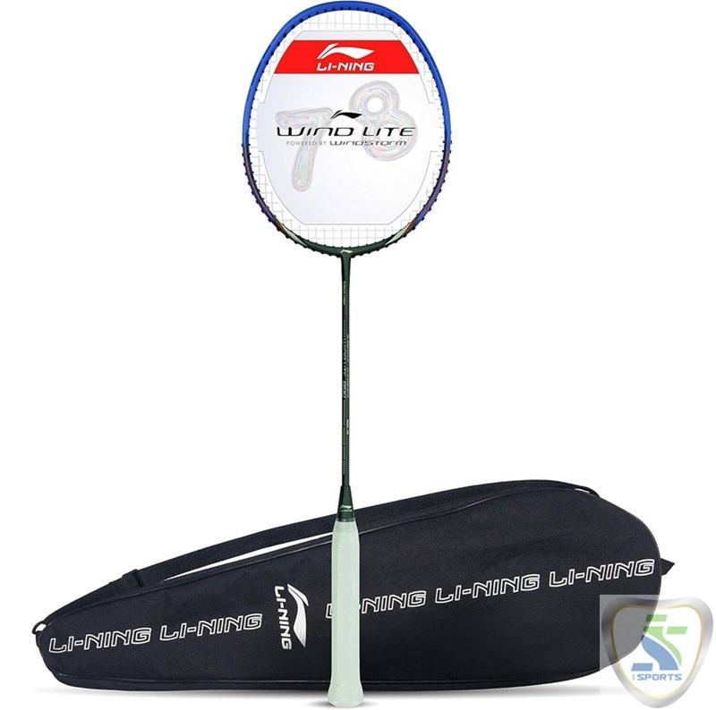 Li-Ning Wind Lite 800 Carbon Fibre Strung Badminton Racket with Full Racket Cover