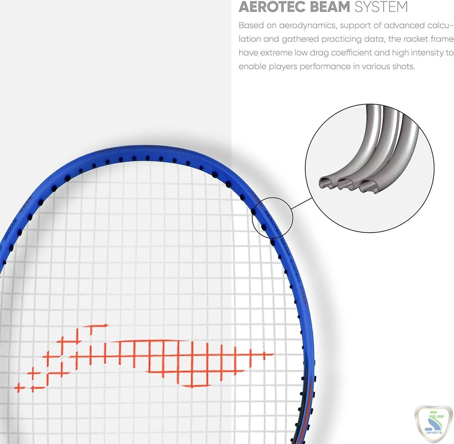 Li-Ning Wind Lite 800 Carbon Fibre Strung Badminton Racket with Full Racket Cover - Image 3