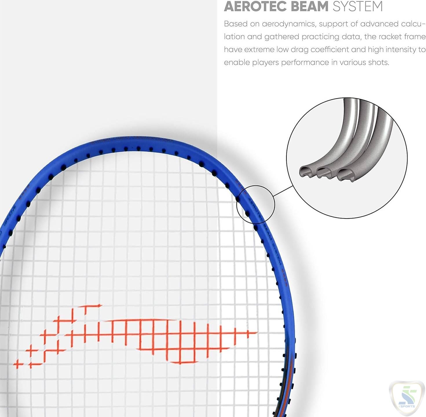 Li-Ning Wind Lite 800 Carbon Fibre Strung Badminton Racket with Full Racket Cover - Image 3