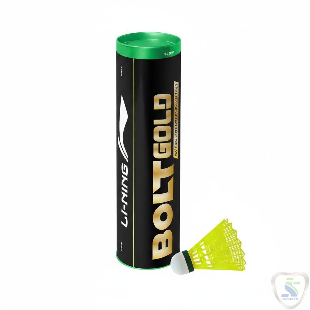 LiNing Bolt Gold Nylon Badminton Shuttlecock - Image 2