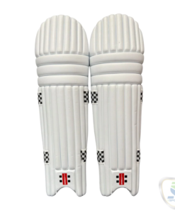 GRAY NICOLLS BATTING LEG GUARD SUPERLIGHT WHITE.
