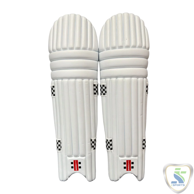 GRAY NICOLLS BATTING LEG GUARD SUPERLIGHT WHITE.