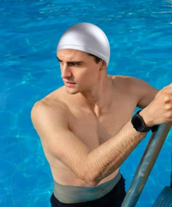 Swimming Cap PU Coated Male And Female Adults