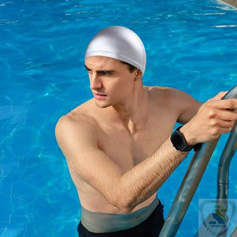 Swimming Cap PU Coated Male And Female Adults