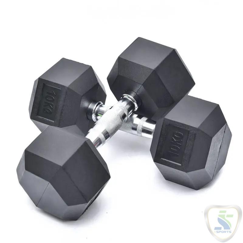 LIFE TOP Rubber Hex Dumbbells. - Image 10