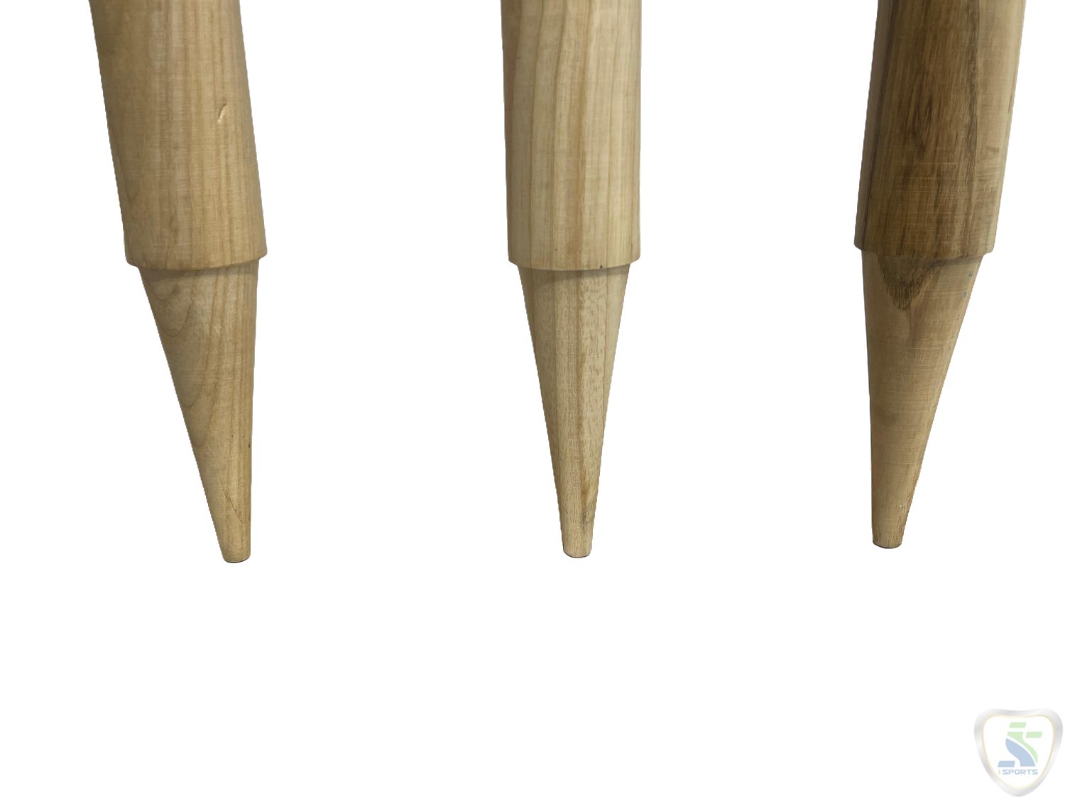 ISPORTS WOODEN STUMPS-NATURAL (FULL SIZE) - Image 4