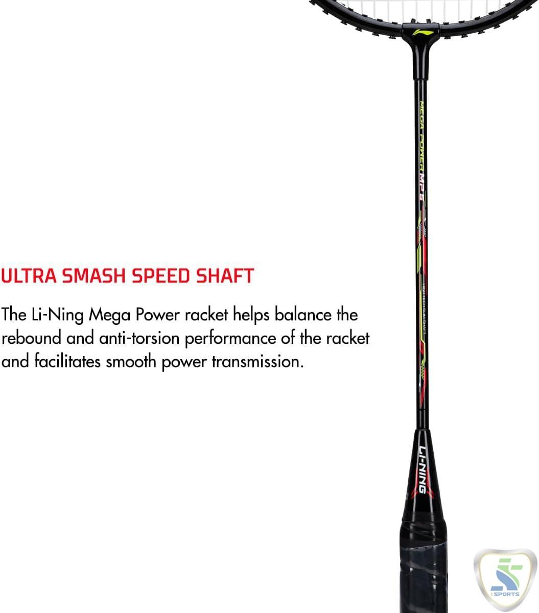 LINING Mega Power 5 Badminton Racket with Full Racket Cover. - Image 3