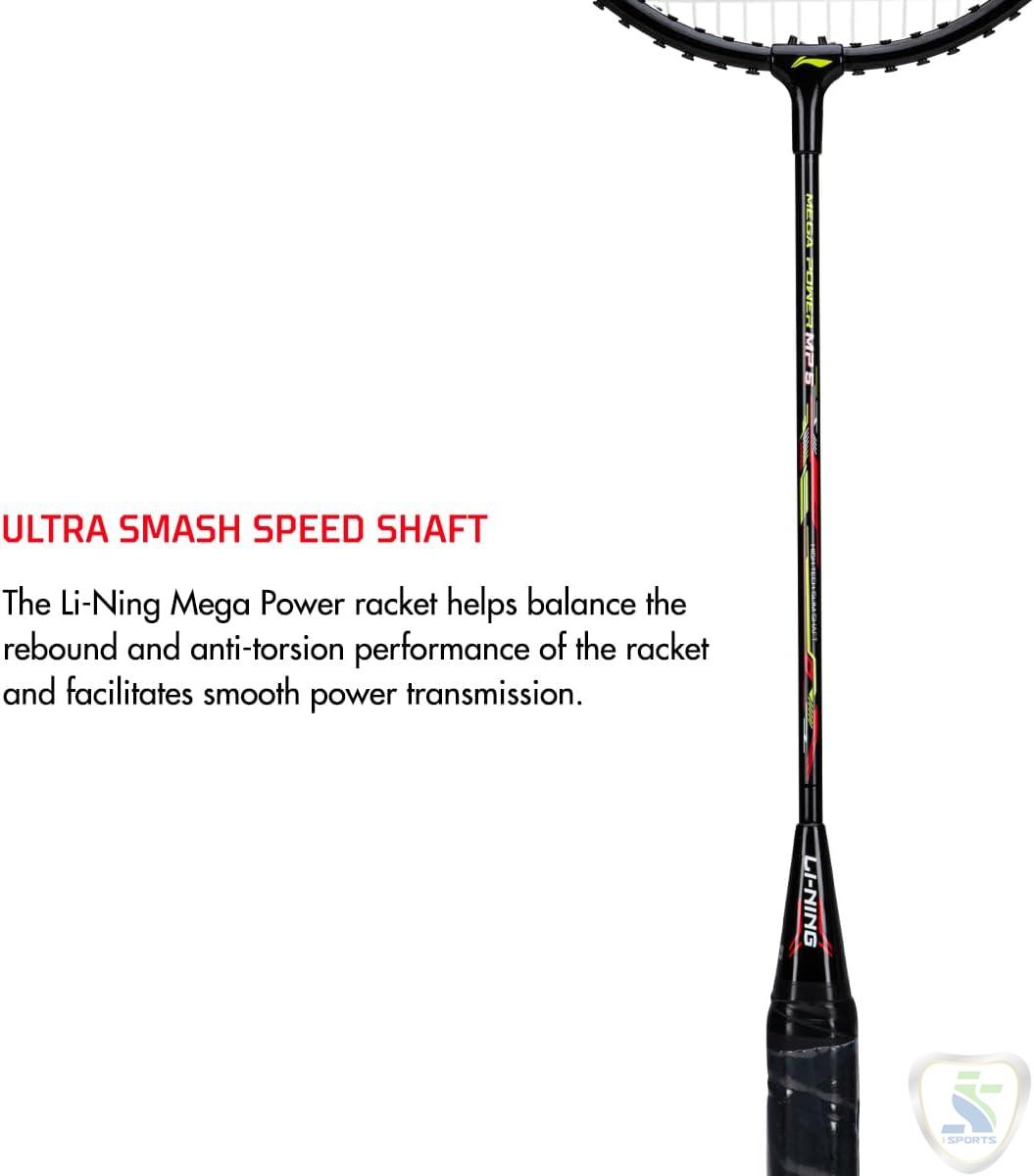 LINING Mega Power 5 Badminton Racket with Full Racket Cover. - Image 3