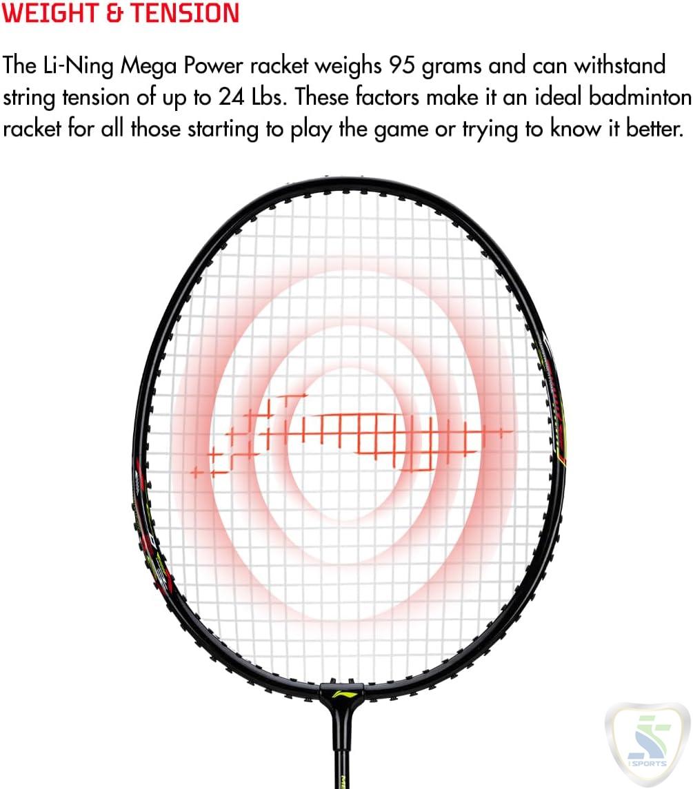 LINING Mega Power 5 Badminton Racket with Full Racket Cover. - Image 4
