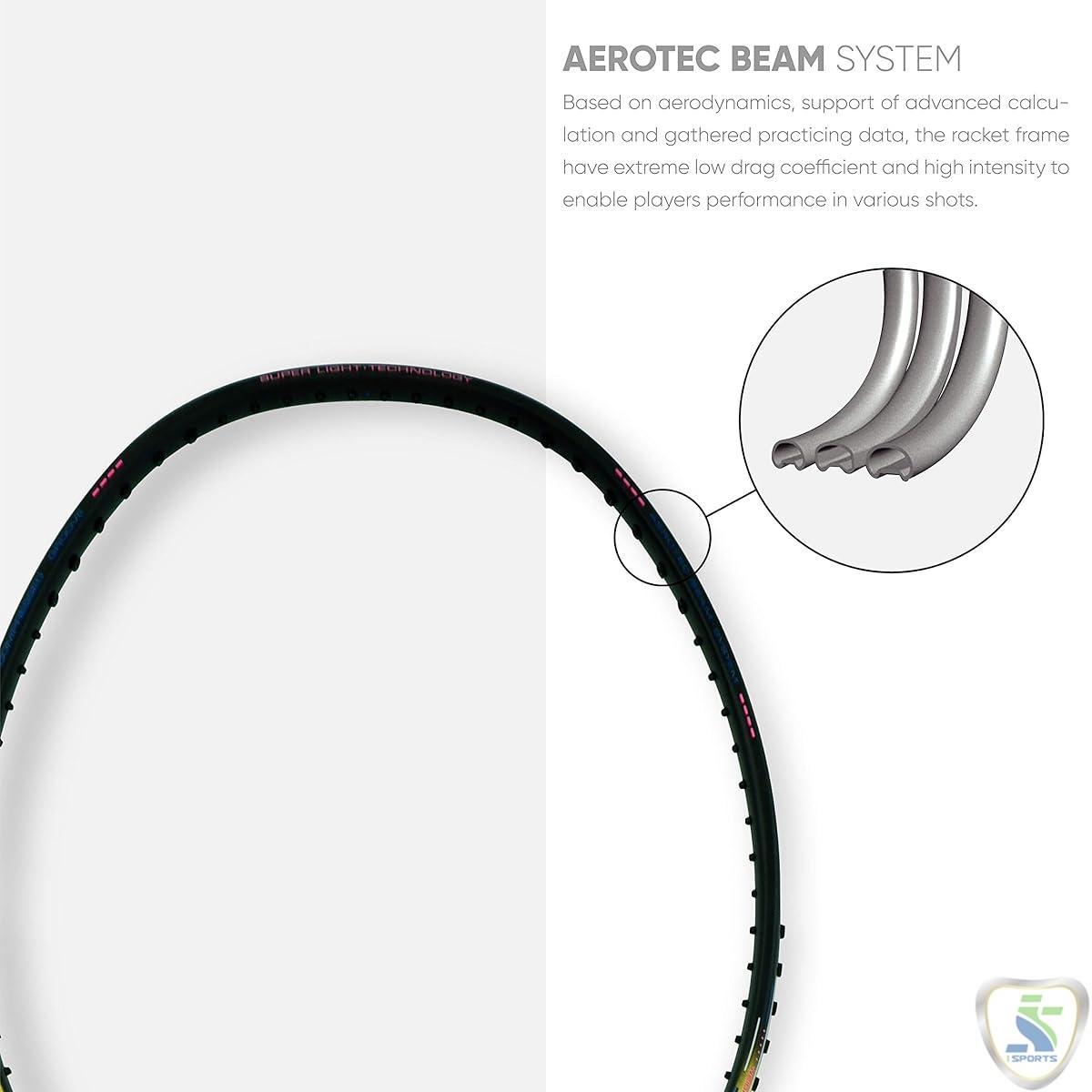 Li-Ning Wind Lite 900 Carbon Fibre Strung Badminton Racket with Free Full Cover - Image 4