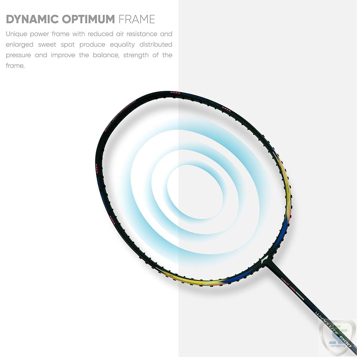Li-Ning Wind Lite 900 Carbon Fibre Strung Badminton Racket with Free Full Cover - Image 5