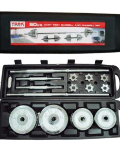 Marshal YORK 50 Kg Dumbbell and Barbell Set