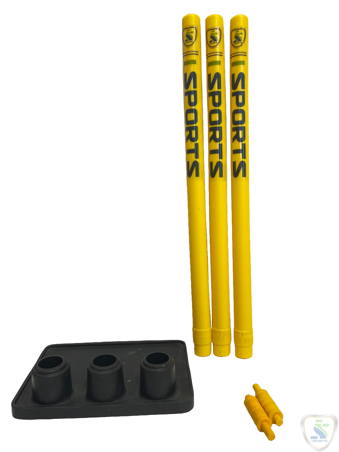 ISPORTS PLASTIC STUMPS RUBBER BASE. - Image 4