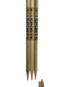 Alternative view of ISPORTS WOODEN STUMPS-NATURAL (FULL SIZE)
