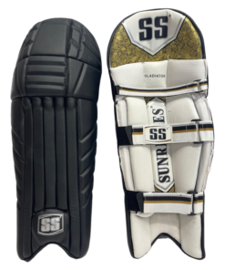 SS BATTING LEG GUARD GLADIATOR BLACK.