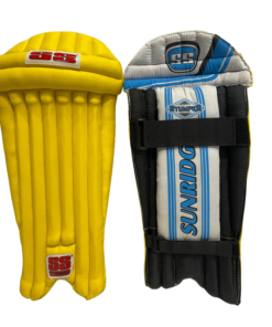 SS WICKET KEEPING LEG GUARD STUMPER YELLOW.