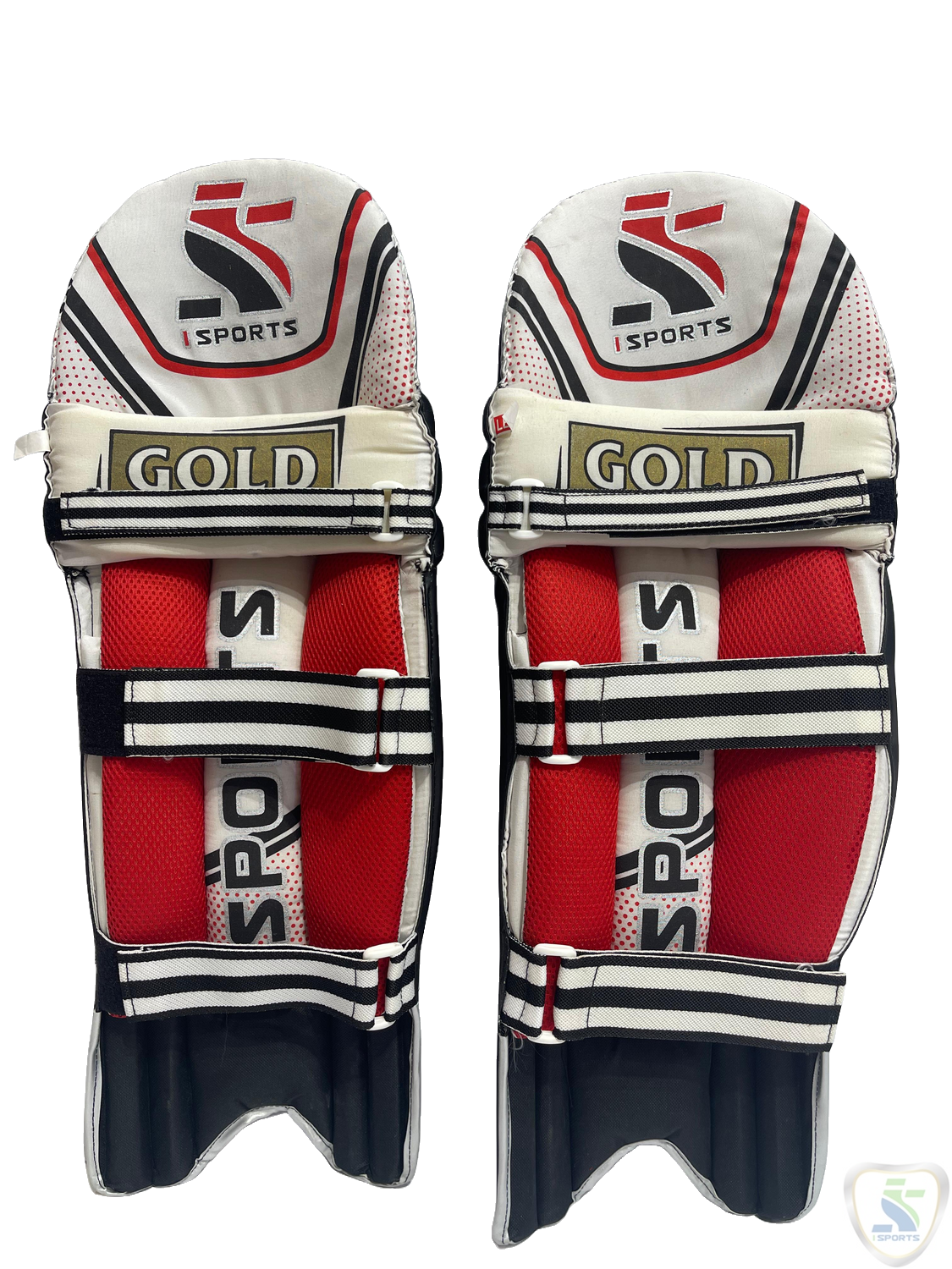 ISPORTS Batting Leg Guard GOLD Black. - Image 3