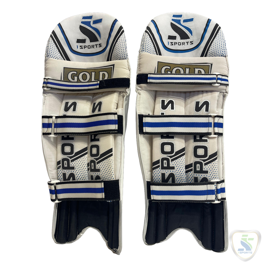 ISports Batting Leg Guard GOLD White - Image 2