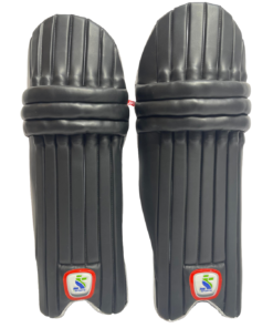 Alternative view of ISPORTS Batting Leg Guard GOLD Black.