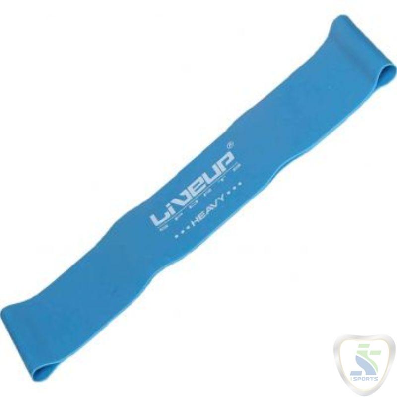 LiveUp Power Band Latex Exercise Loop Blue Heavy - Image 2