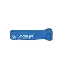 LiveUp Power Band Latex Exercise Loop Blue Heavy