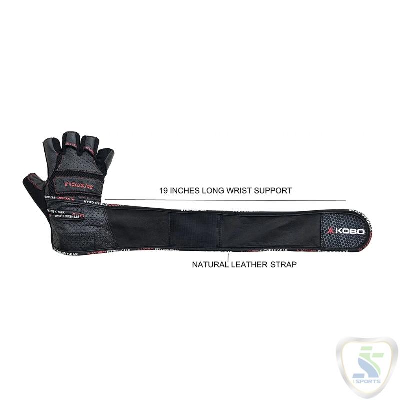 Kobo WTG-13 Gym Gloves with Wrist Support - Image 3
