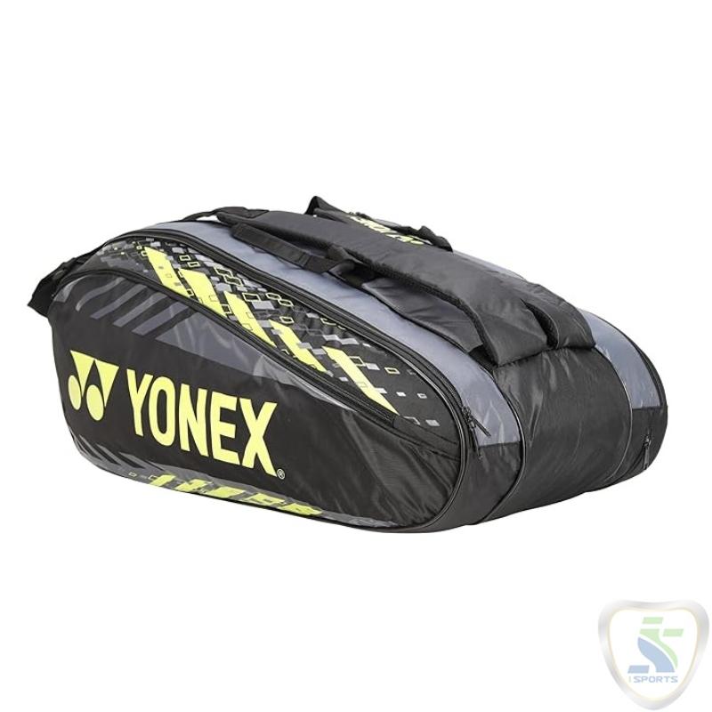 Yonex Racket Bag | Black/Light Lime - Image 4