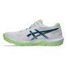 Asics Gel Peake 3 Cricket Rubber Shoe White/Dark Teal