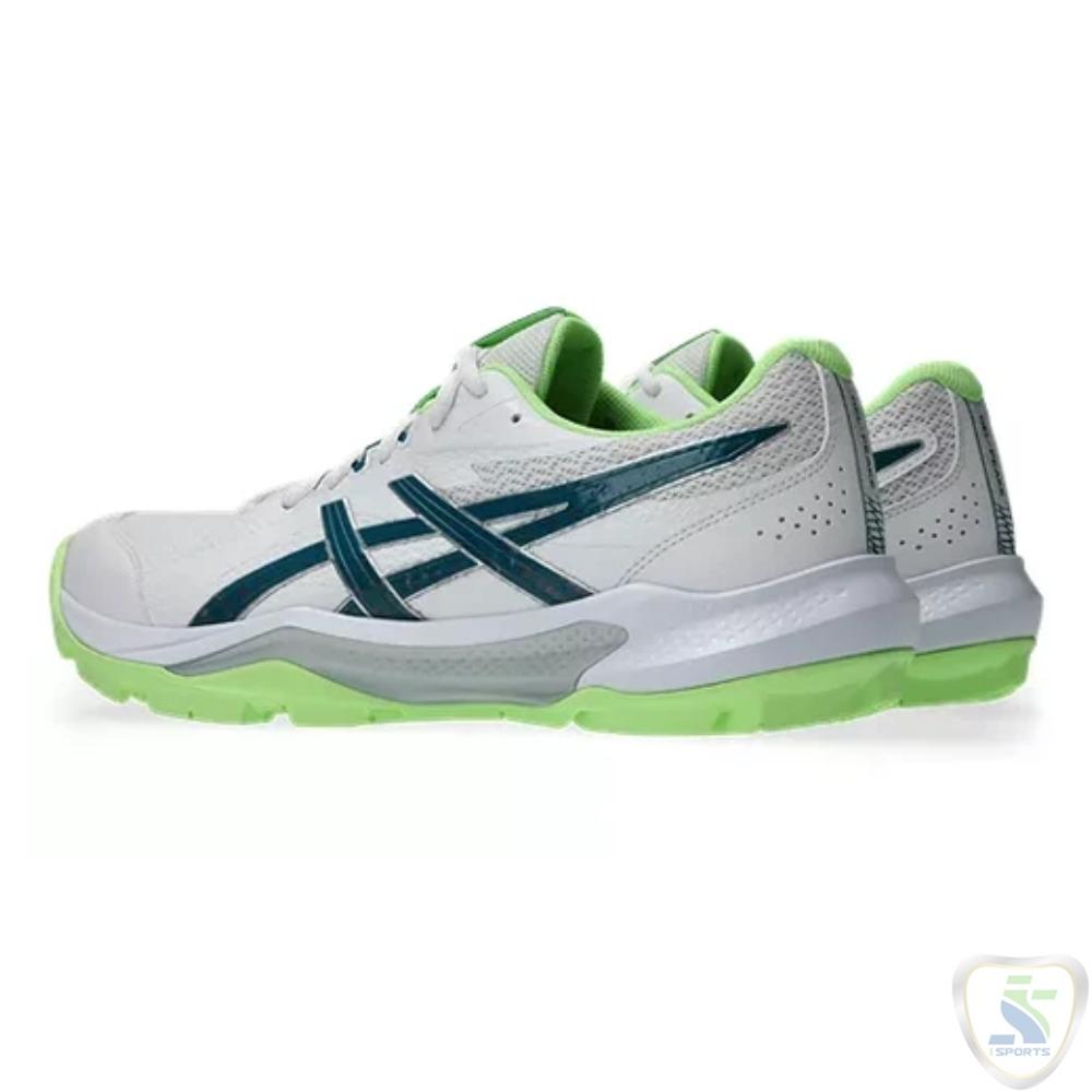 Asics Gel Peake 3 Cricket Rubber Shoe White/Dark Teal - Image 4