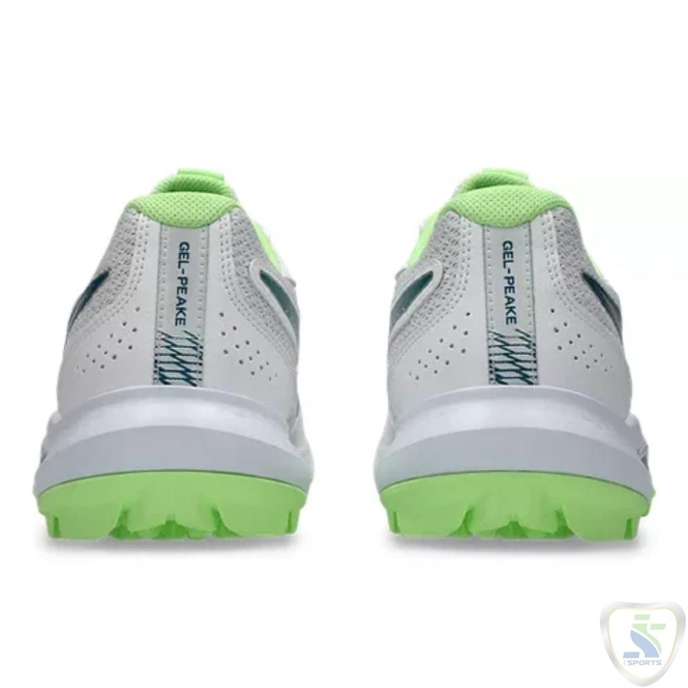 Asics Gel Peake 3 Cricket Rubber Shoe White/Dark Teal - Image 3