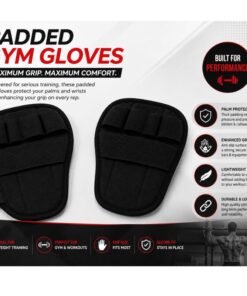 Alternative view of IPU PADDED PALM GYM GLOVES